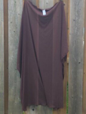 BIKINI Village Swim Wrap Coverup Beach OS Deep Brown LARGE 45" x 45"